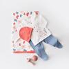 Bibaby Organk Zıbın Takımı Battaniyeli Tüllü Wild Flowers Coral