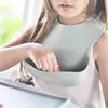 OiOi Silikon Mama Önlüğü 6+ Ay Powder Grey