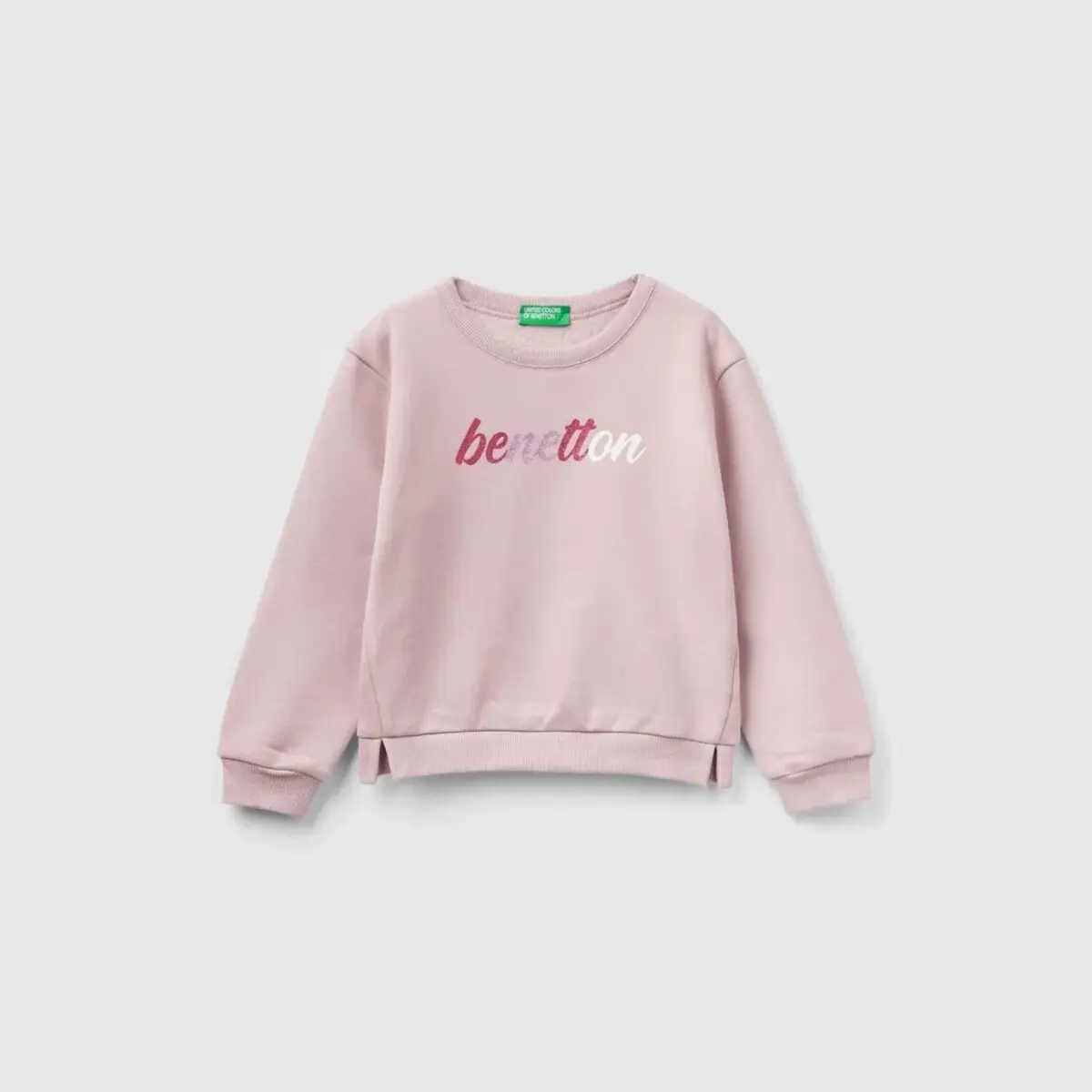 Benetton Sweatshirt Bisiklet Yaka Açık Pembe Benetton Sweatshirt Bisiklet Yaka Açık Pembe