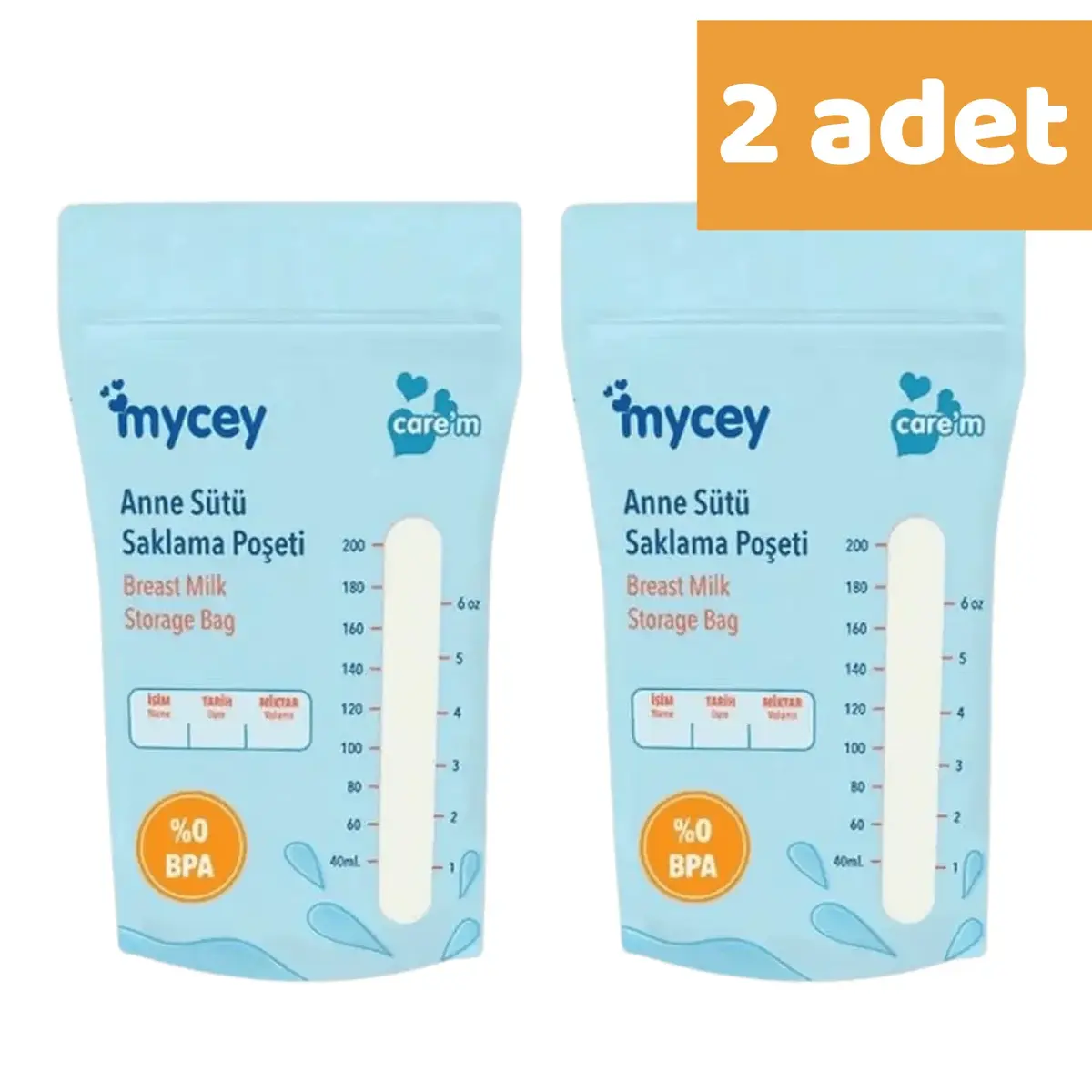 Mycey Anne Sütü Saklama Poşeti 25li x 2 Adet Mycey Anne Sütü Saklama Poşeti 25li x 2 Adet