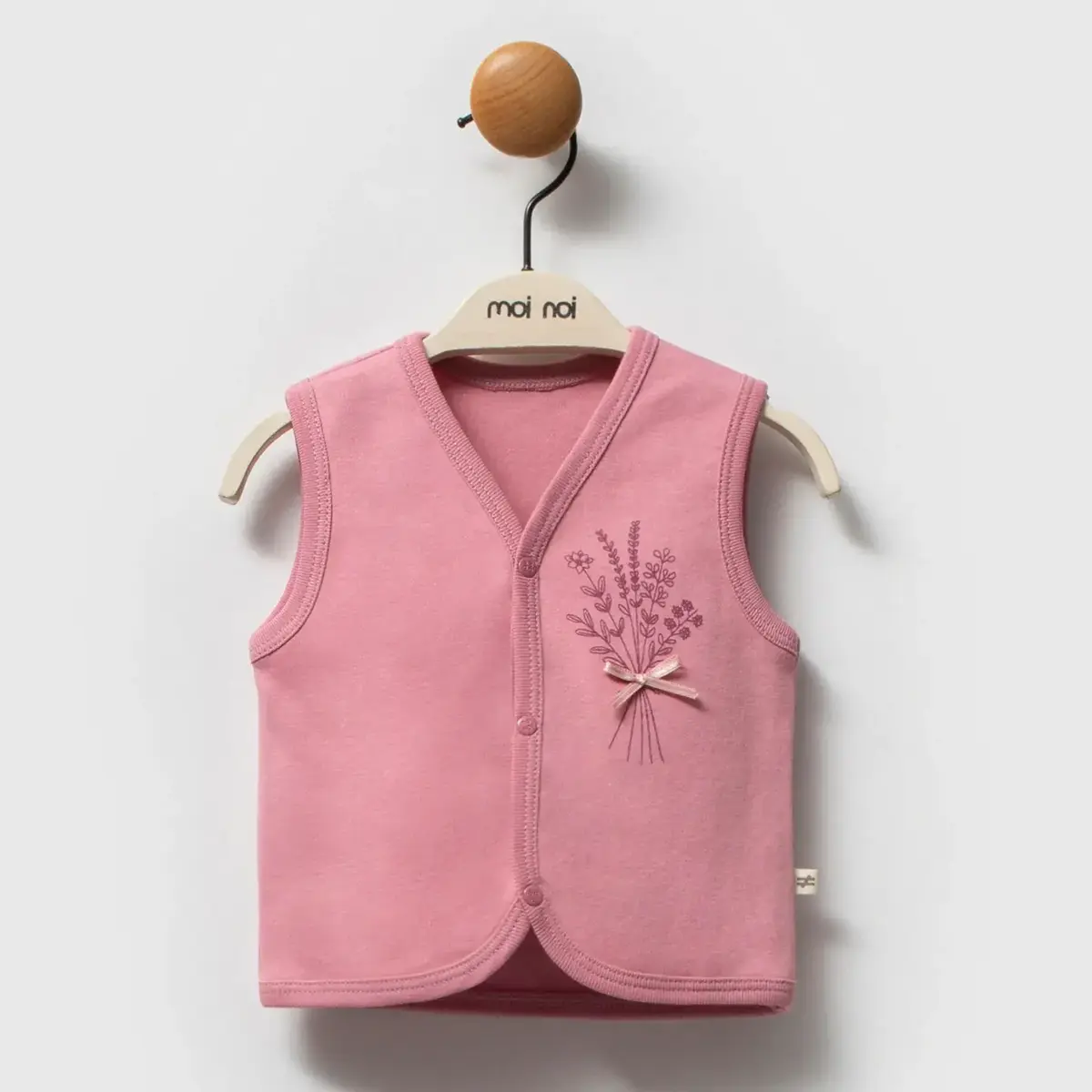 Moi Noi Yelek 2li Flowers Mürdüm