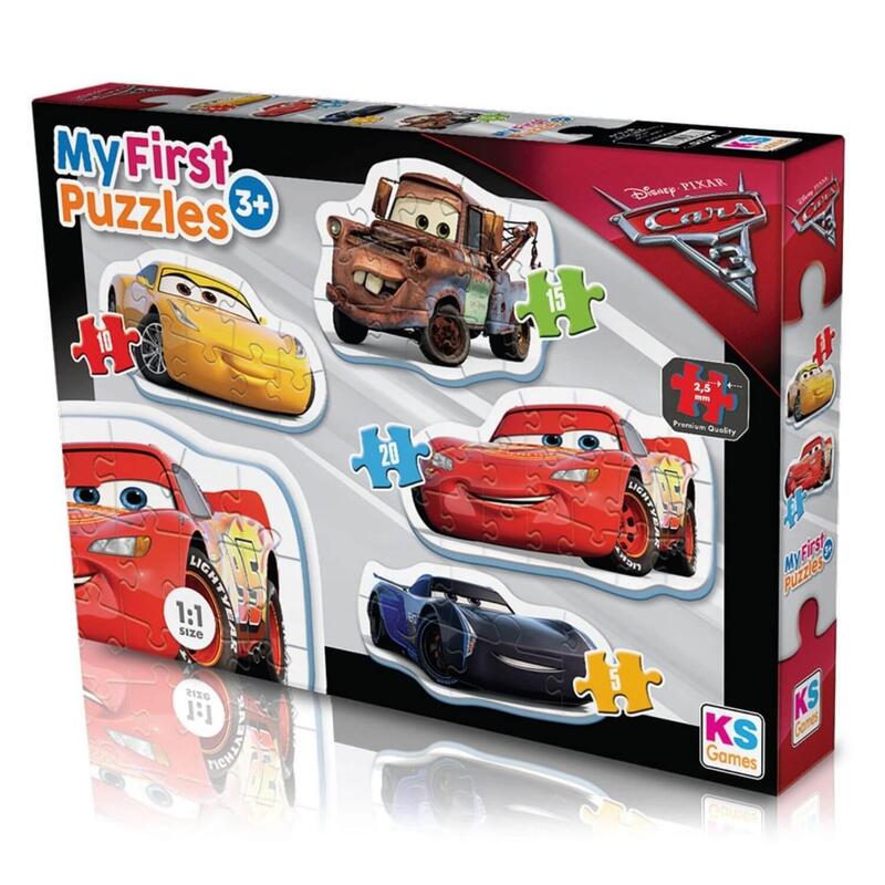 Ks Games Cars MyFirst Cut Out Puzzles 4in1  