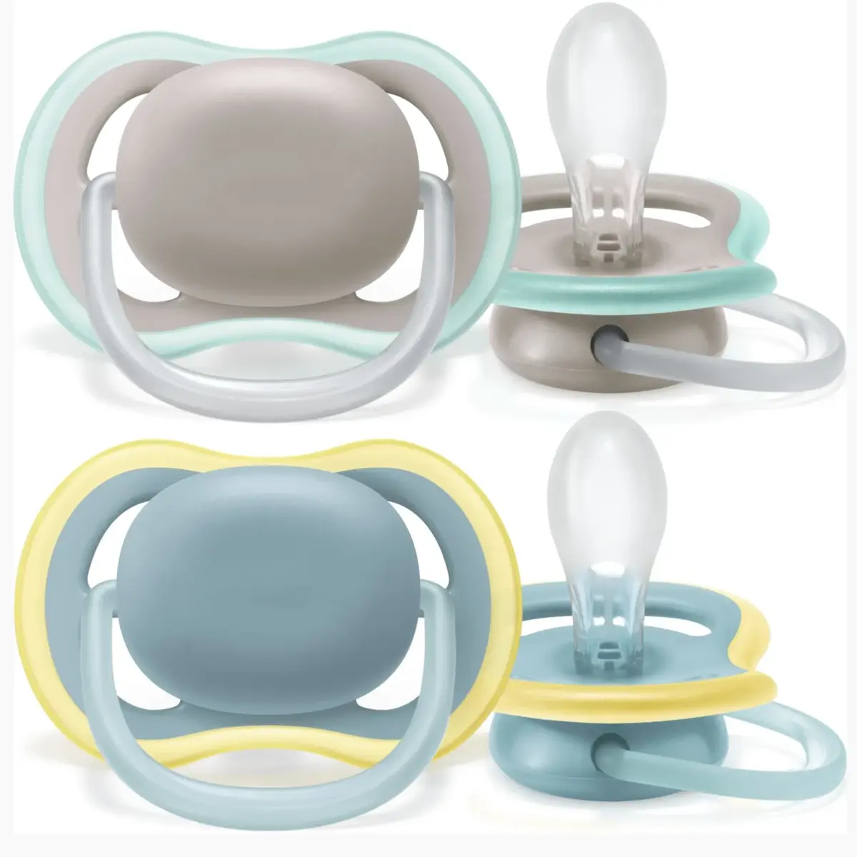 Philips Avent SCF349/01 Ultra Air Silikon Emzik 2li 18+ Ay Nighttime Renkli