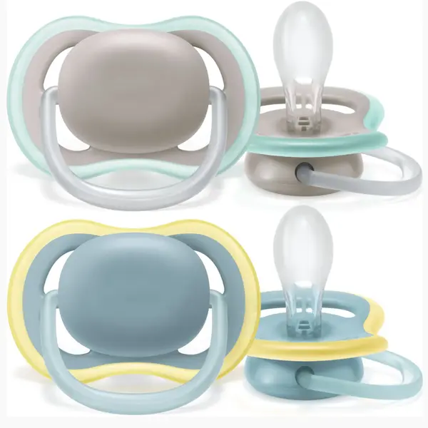 Philips Avent SCF349/01 Ultra Air Silikon Emzik 2li 18+ Ay Nighttime Renkli