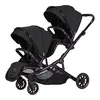 Prego 2420 Ibiza Plus I-Size Travel Sistem İkiz Bebek Arabası Siyah