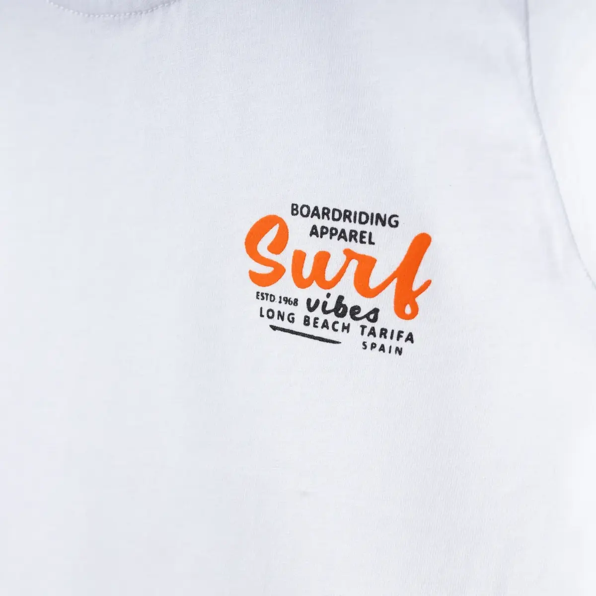 Winimo T-Shirt Surf Baskılı Beyaz