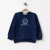 Bebolly Sweartshirt Parçalı Becomes Baskılı Lacivert