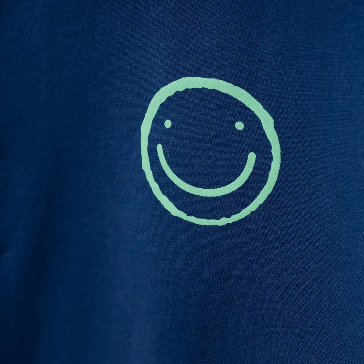 Bebolly Sweatshirt Gülenyüz Baskılı Lacivert