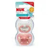Nuk Signature Silikon Emzik 2li 0-6 Ay Kız