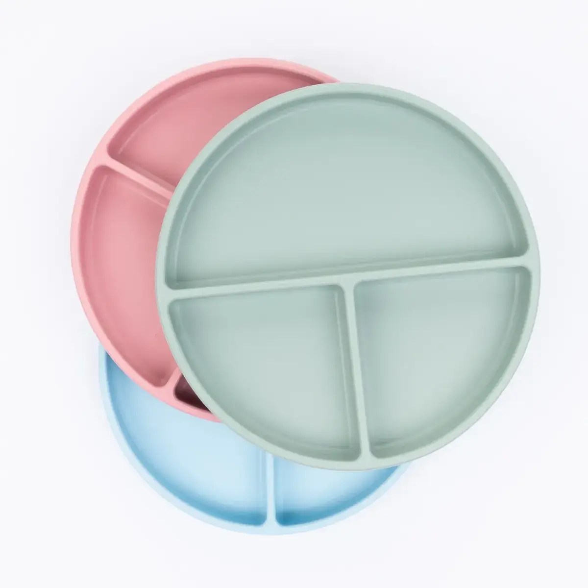 BM Care Porsiyon Vakumlu Mama Tabağı-Mavi