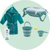 Babyjem Katlanır Bornozlu Banyo Seti 3-4 Yaş