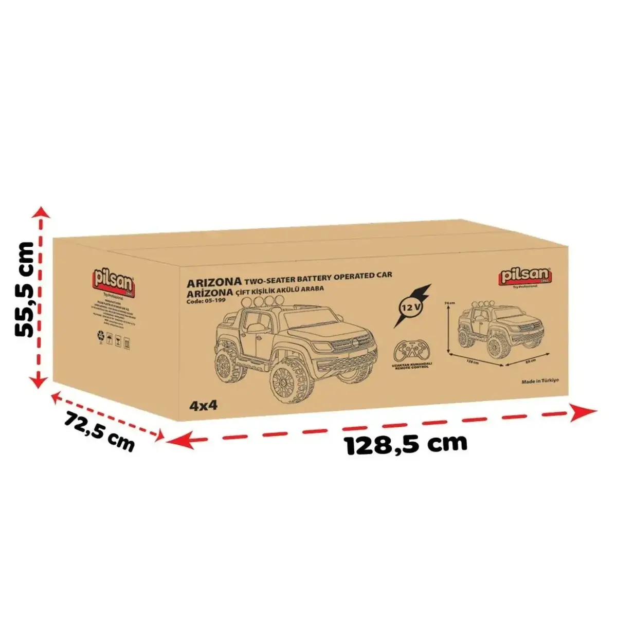 Pilsan Arizona 12  Volt Akülü Araba
