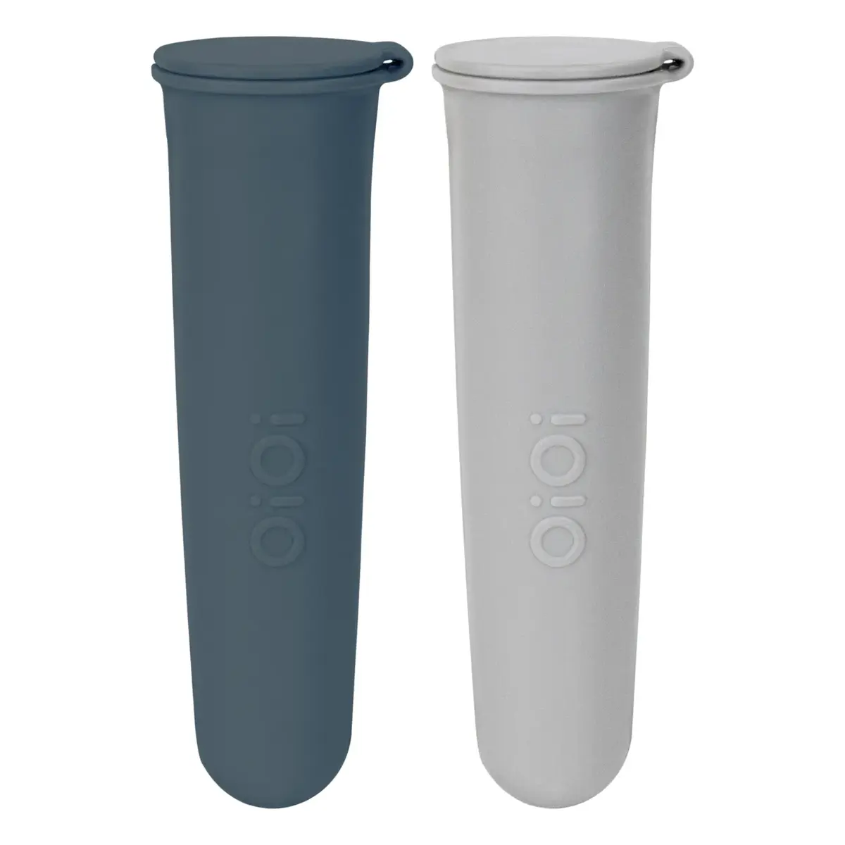 OiOi Buz Buz Silikon Dondurma Kabı 2li 6+ Ay Deep Blue - Powder Grey