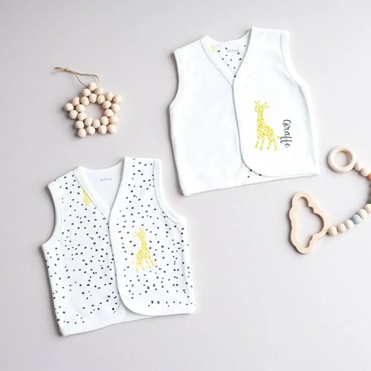 Tiffany Yelek 2li Giraffe Theme Ekru Tiffany Yelek 2li Giraffe Theme Ekru