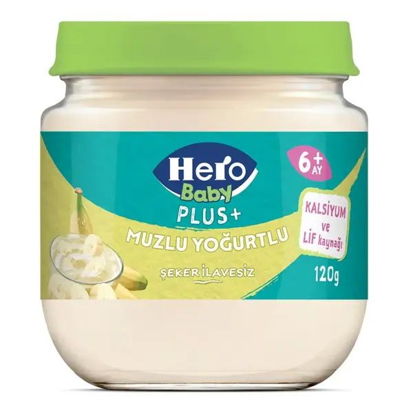 Hero Baby Plus Muzlu Yoğurtlu Kavanoz Maması 120 Gr