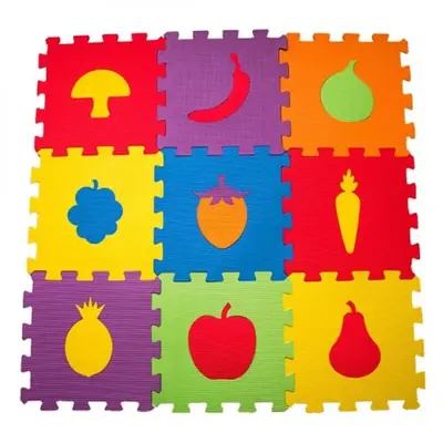 Eva Puzzle Oyun Matı Meyveler 7 mm 33X33 cm