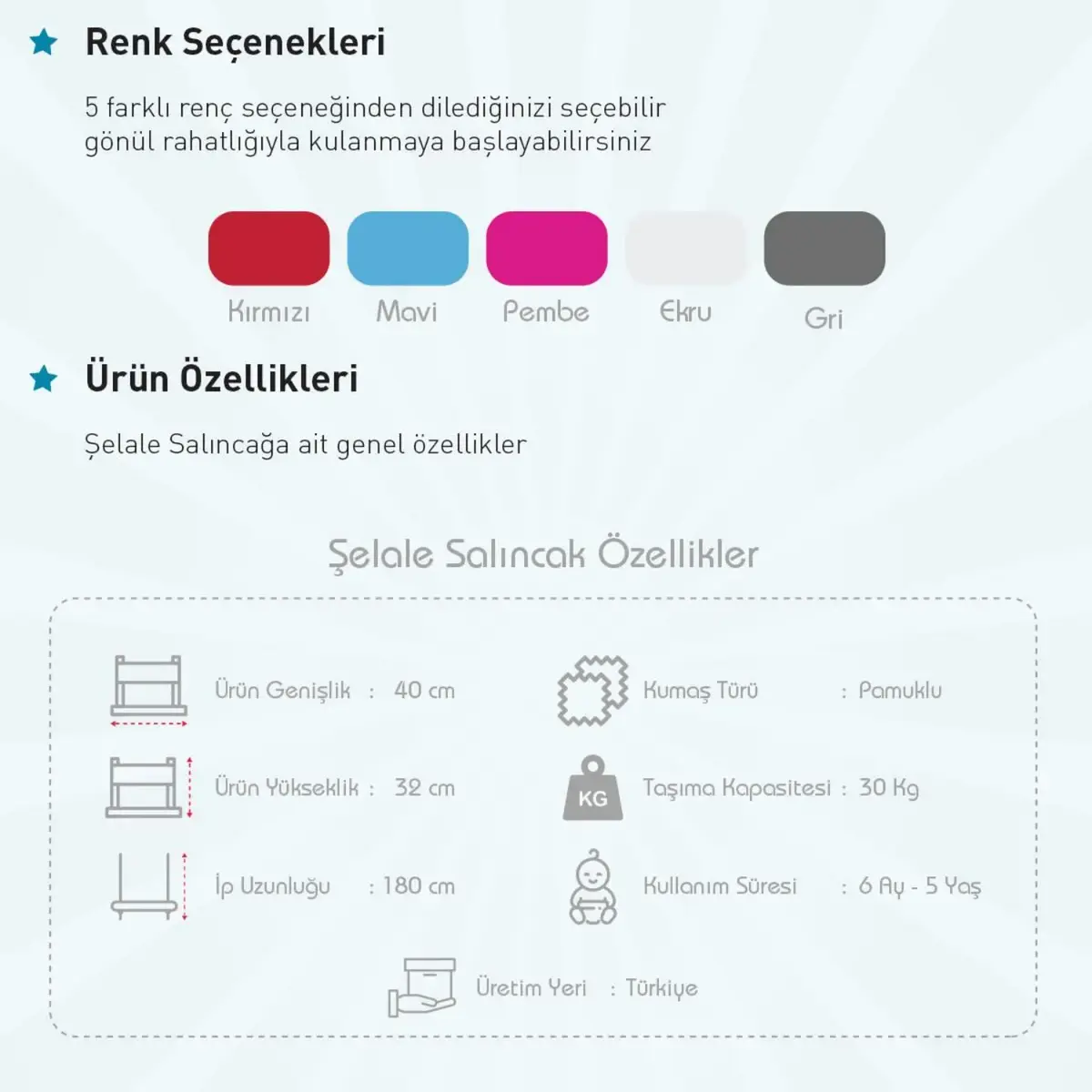 Holmen Şelale Salıncak Gold