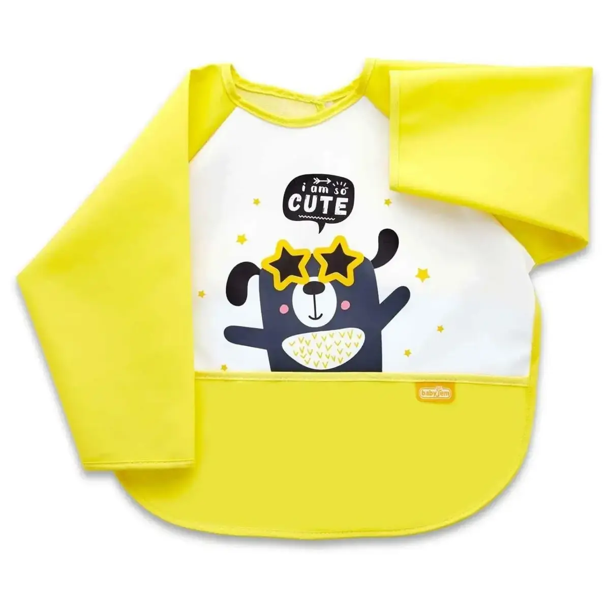 Babyjem Poli Muşamba Kollu Önlük Sarı