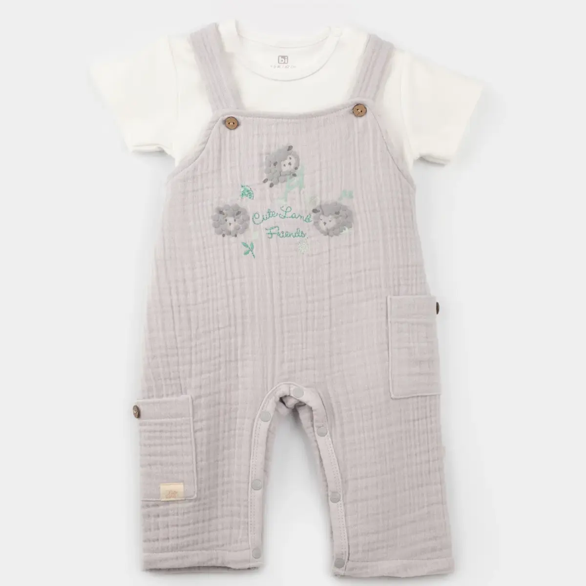 Bibaby Salopet Tulum Lamb Friends Gri