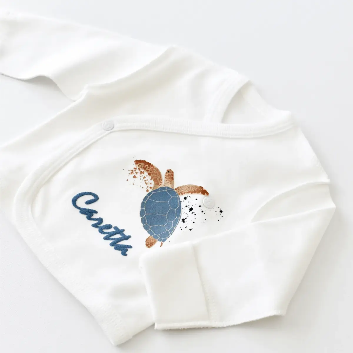 Bibaby Organik Zıbın Takımı Caretta In Live Prematüre Ekru - İndigo
