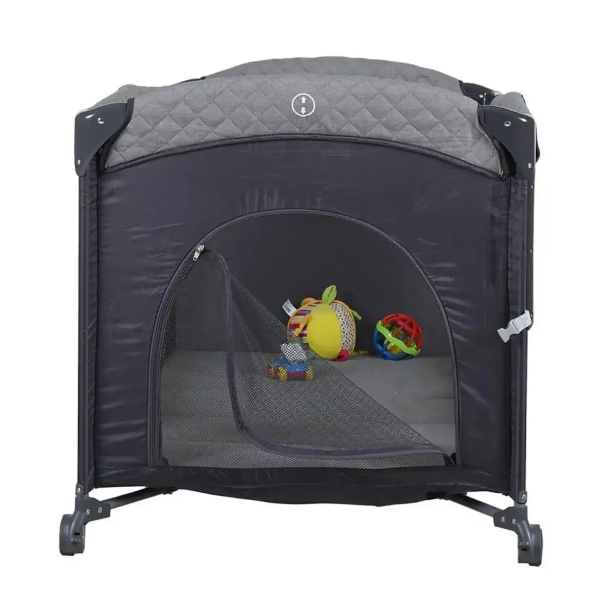 Prego 8040 Miami Premium Anne Yanı Oyun Parkı 70x120 cm Gri