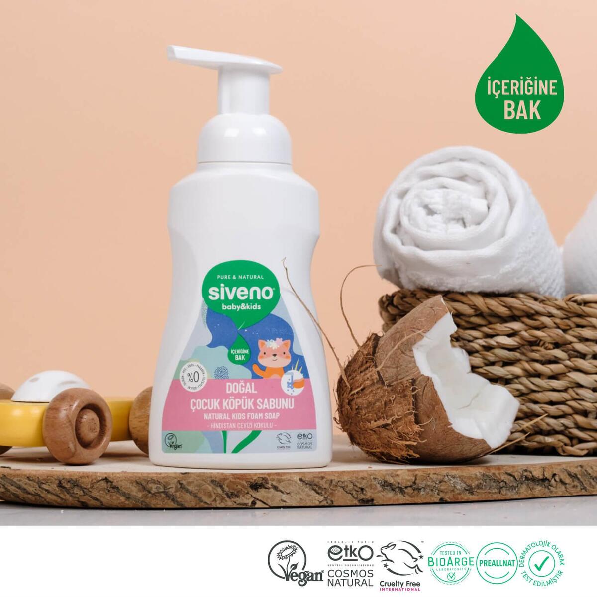 Siveno Kids Zeytinyağlı Doğal Köpük Sabun 250 ml