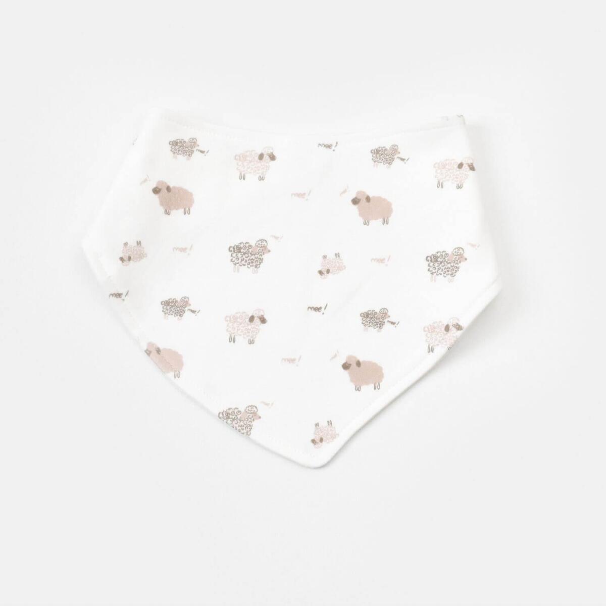 Bibaby Organik Fular Önlük 2li Curly Sheep Bej