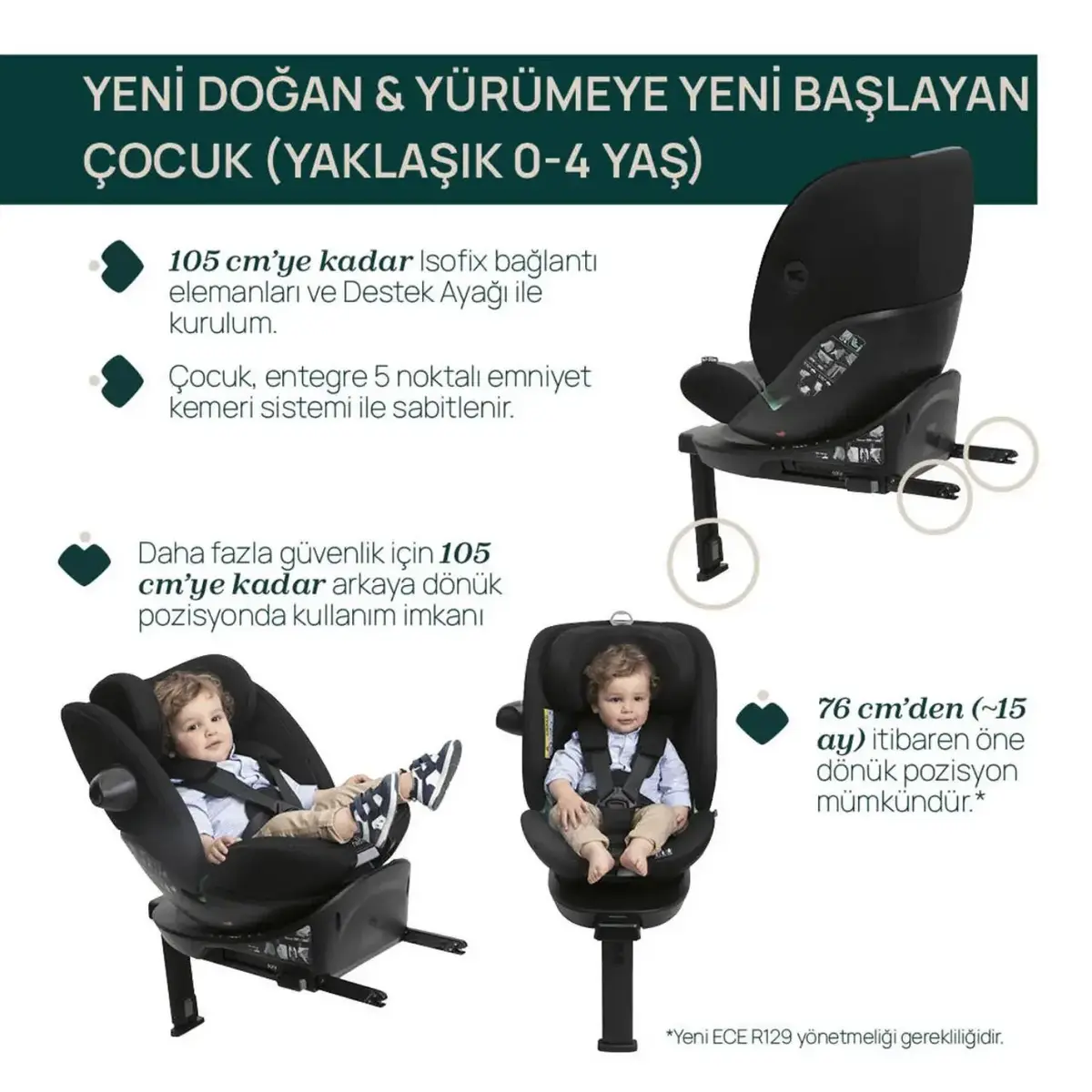 Chicco EverOne I-Size Oto Koltuğu 0-36 Kg Silver Ink