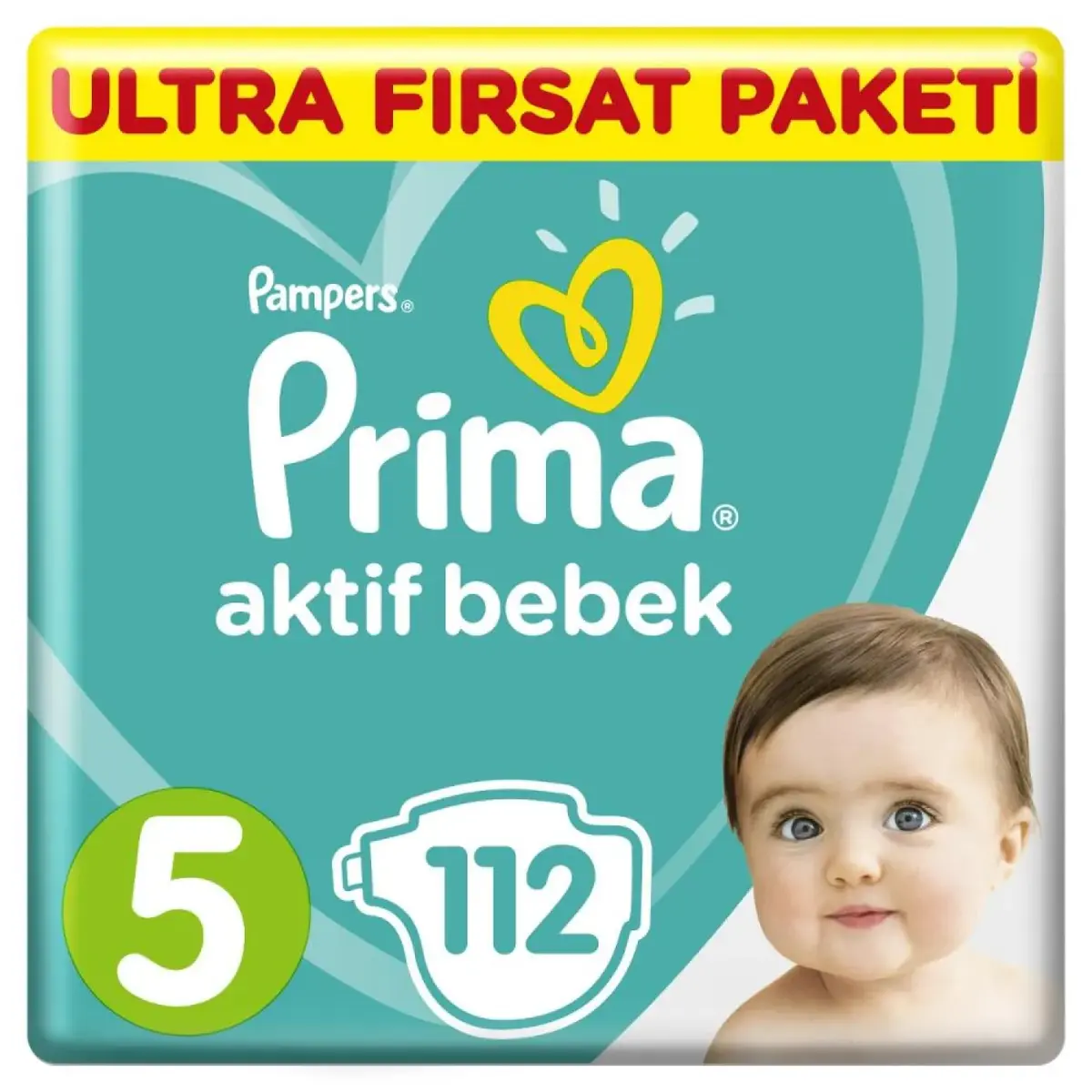 Prima Aktif Bebek Bezi 5 Beden Junior 11-18 Kg 112li Ultra Fırsat Paketi