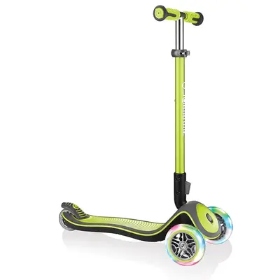 Globber Elite Deluxe Işıklı Scooter Yeşil