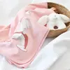 Bibaby Organik Battaniye Live Color Rabbit Somon
