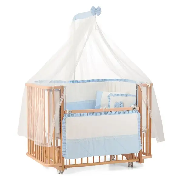 Meltem Smart Bambino Beşik 70x110 cm Naturel Mavi 