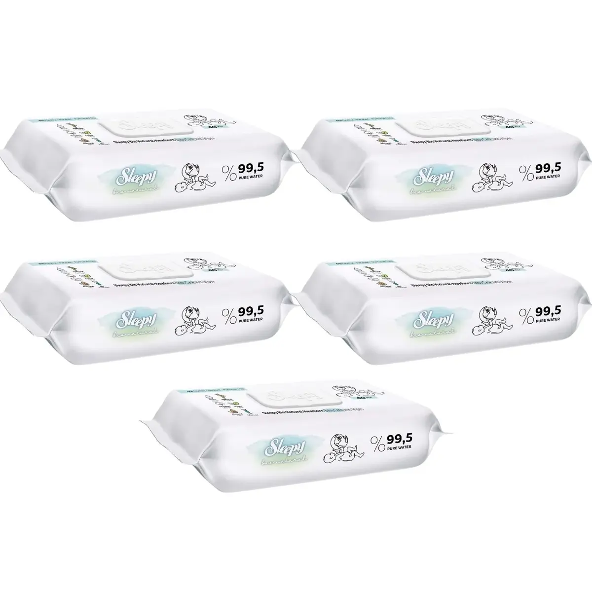 Sleepy Bio Natural Bebek Havlusu 5x40