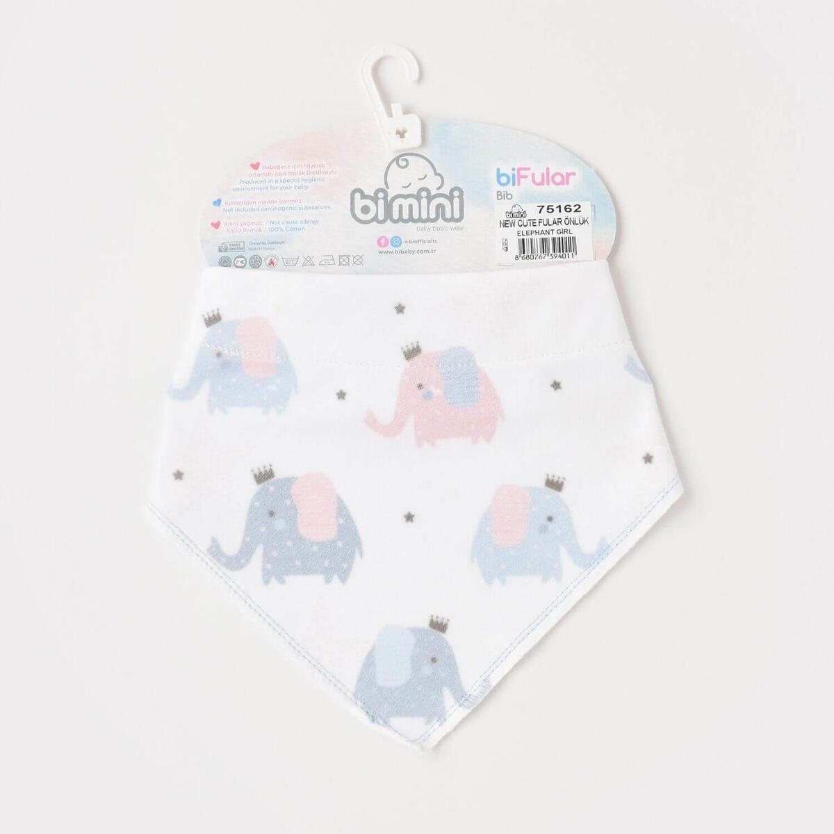 Bibaby Fular Önlük Bimini New Cute Elephant Girl