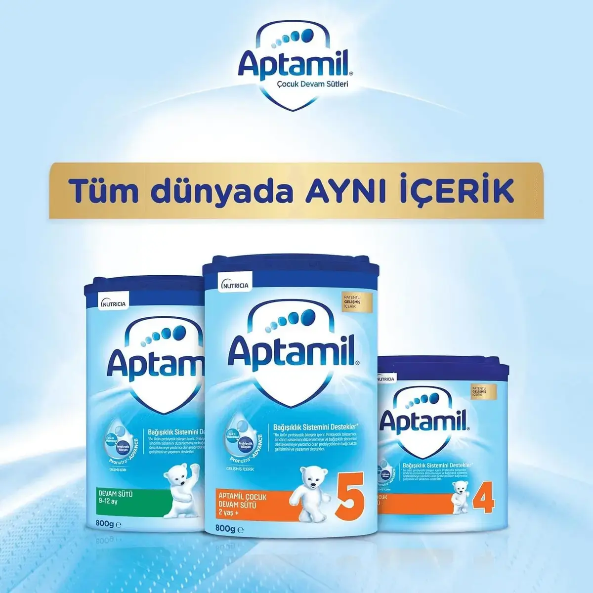 Aptamil 1 Devam Sütü 1200 gr + 800 gr 