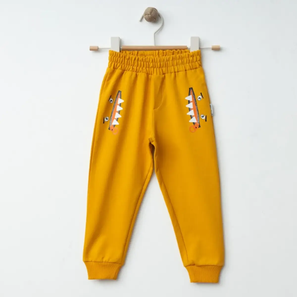 Winimo Eşofman Altı Canavar Baskılı Hardal Winimo Eşofman Altı Canavar Baskılı Hardal