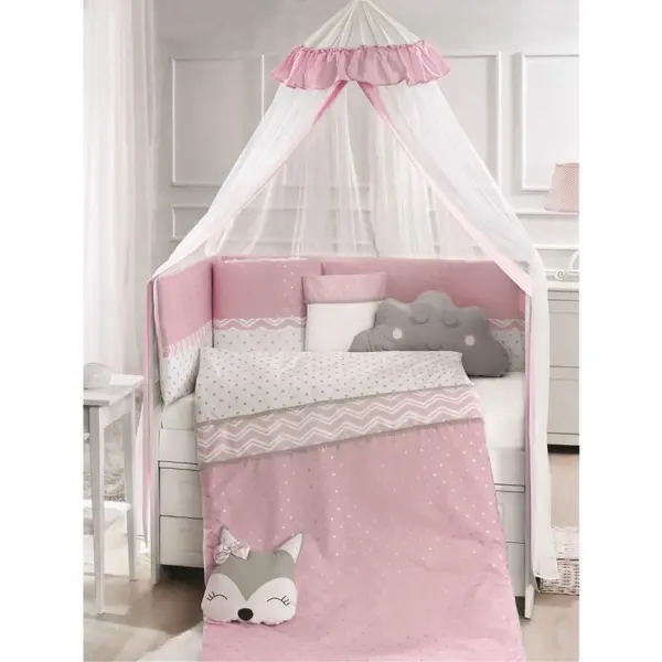 Momishop Fox Uyku Seti Pop Coll. 75x130 Pembe