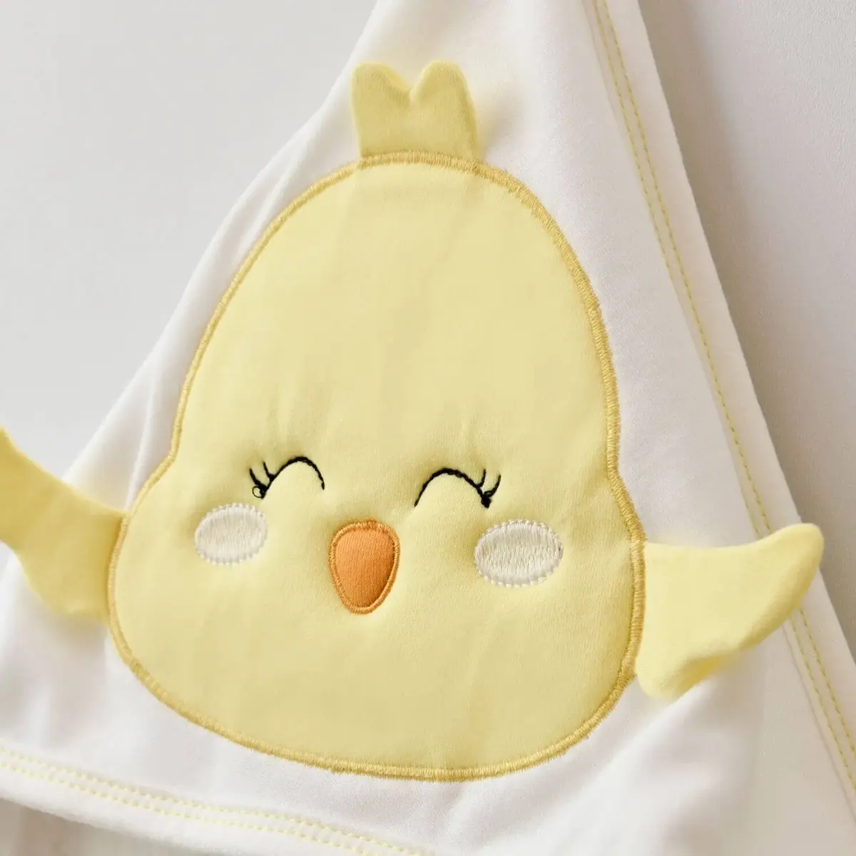 Bibaby Havlu Smiley Bird Ekru - Sarı