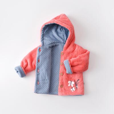 Bibaby Organik Hırka Wild Flowers Coral