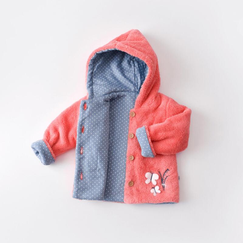 Bibaby Organik Hırka Wild Flowers Coral