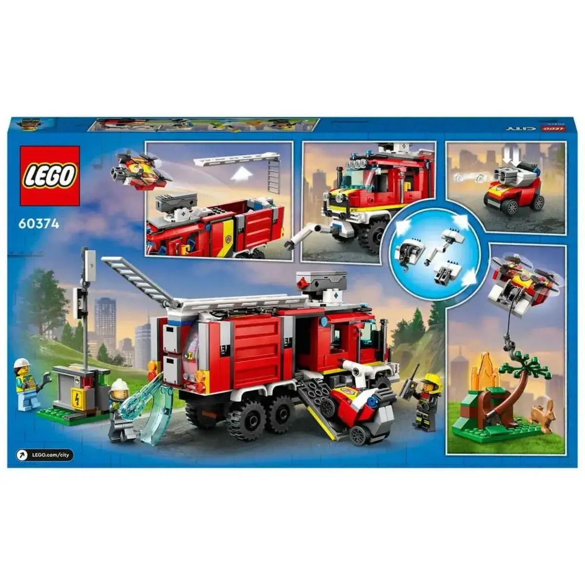 LEGO City İtfaiye Komuta Kamyonu Oyuncak Yapım Seti 60374