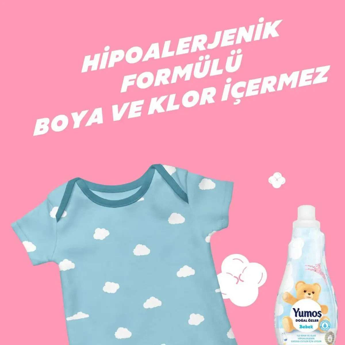 Yumoş Çamaşır Yumuşatıcısı Extra Saf Beyaz 1200 ml