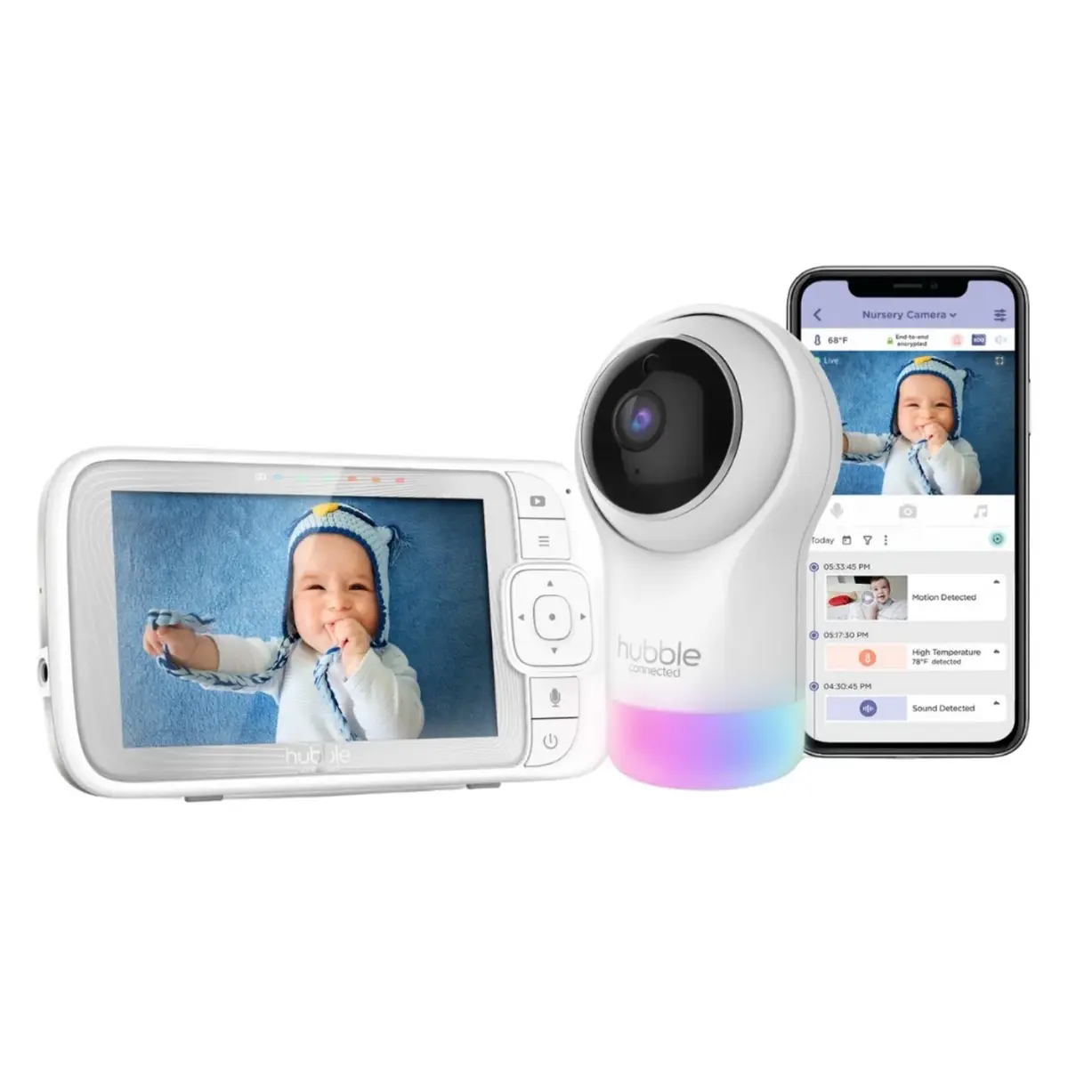 Hubble Nursery Pal Glow 5 inç Dijital Bebek Kamerası