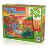 KS Games Sunrise On The Farm Jumbo Puzzle 12 Parça