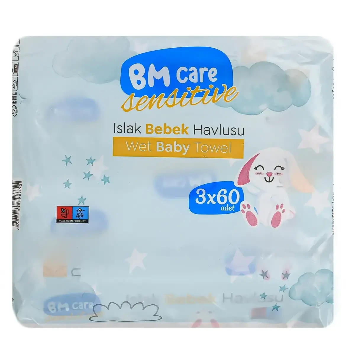 BM Care Sensitive Islak Havlu 3x60lı