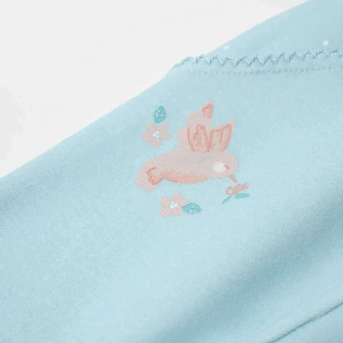 Bibaby Organik Pantolon Patiksiz Always Happy Gül Kurusu - Mint