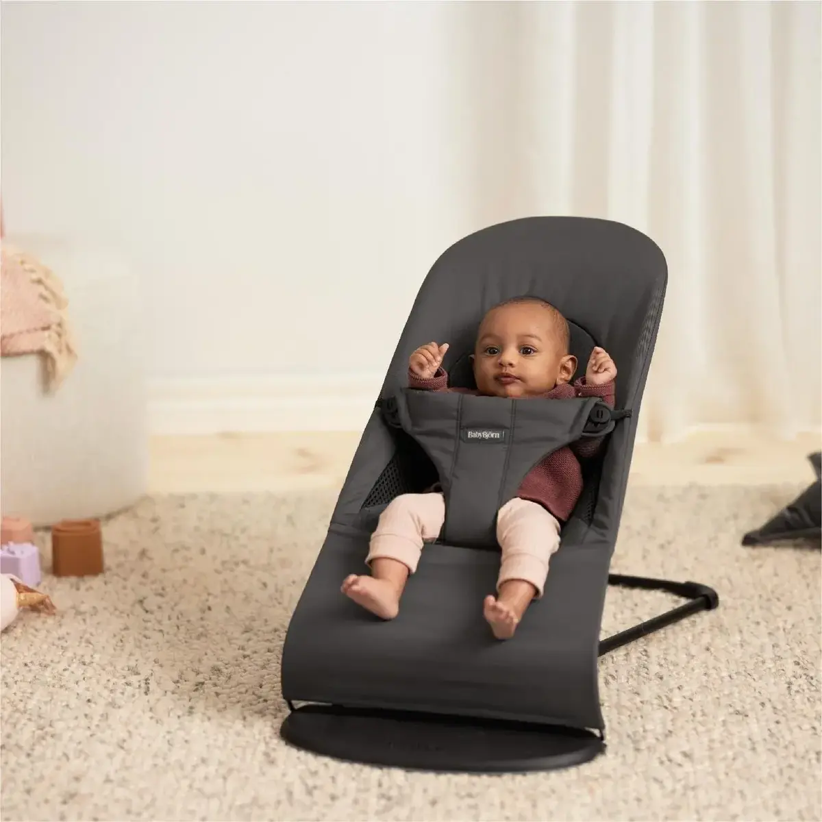 Babybjörn Balance Soft Ana Kucağı Woven Jersey Tri-Fabric Dark Grey