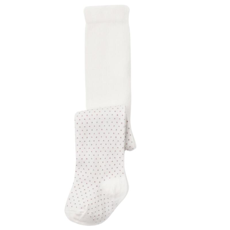 Bibaby Organik Çorap Külotlu Klasik Puanlı Ekru