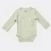 Bibaby Organik Body Kruvaze Eldivenli Soft Modal Yeşil