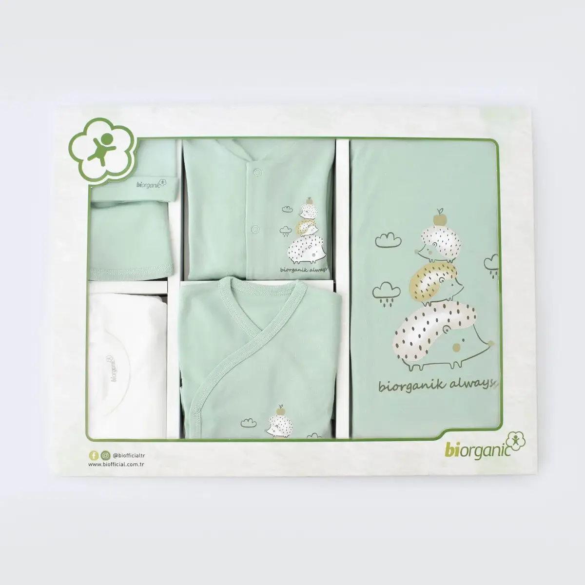 Bibaby Organik Hastane Çıkışı 10lu Happy Always Yeşil